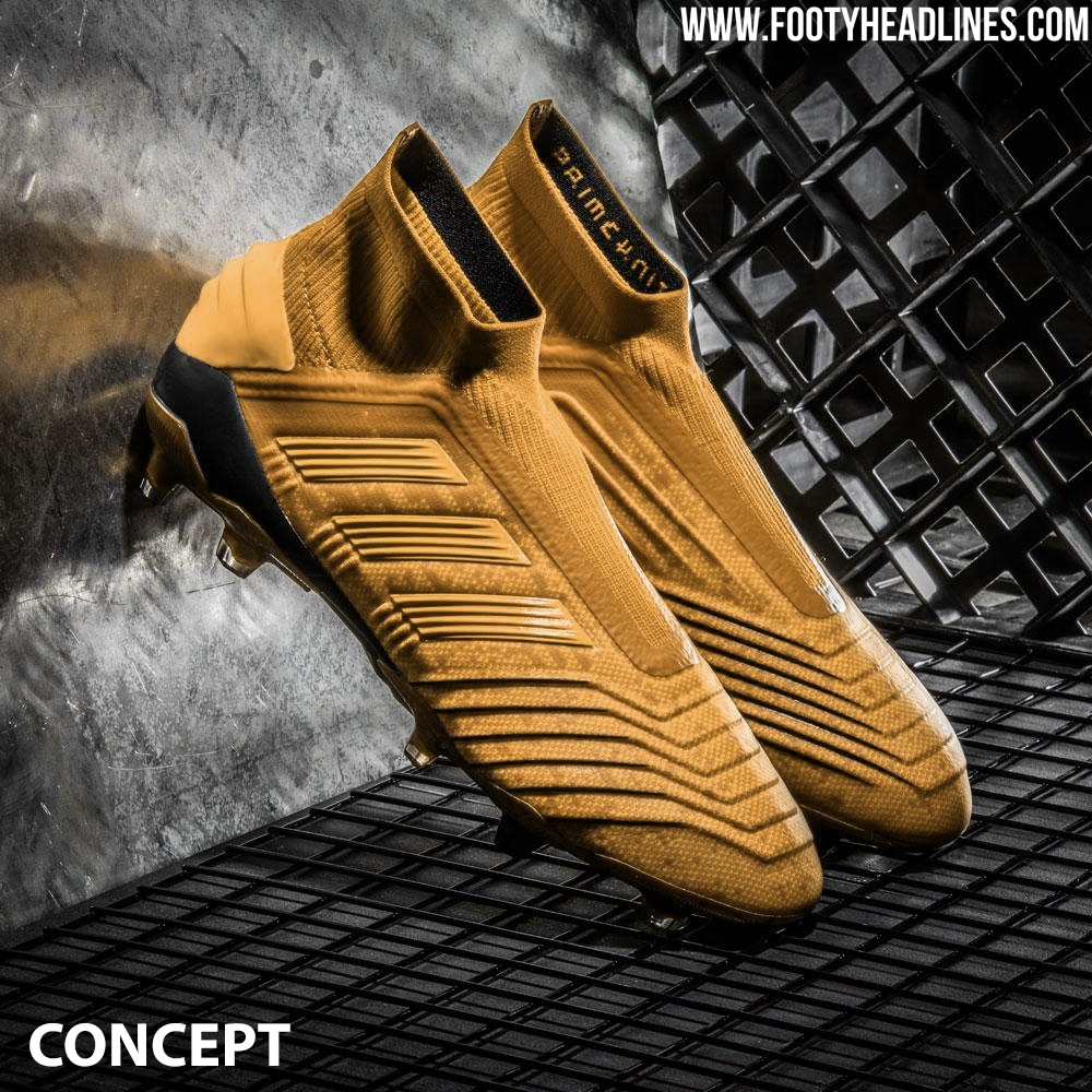 Gold predators football boots best sale